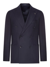Tagliatore Men Double-Breasted Wool And Cashmere Blend Blazer