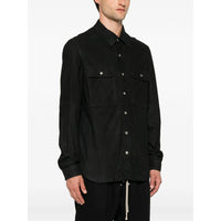 Rick Owens Black Jackets - Shirt Jackets Men