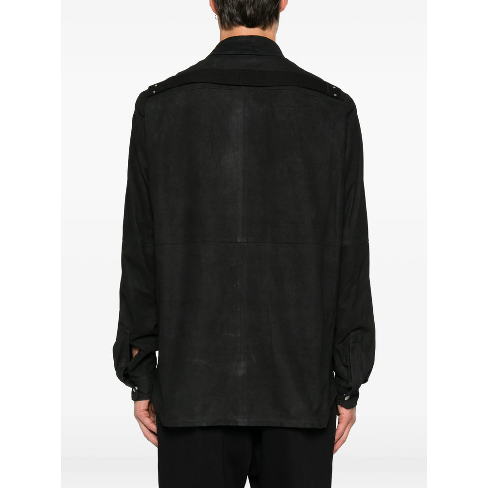 Rick Owens Black Jackets - Shirt Jackets Men