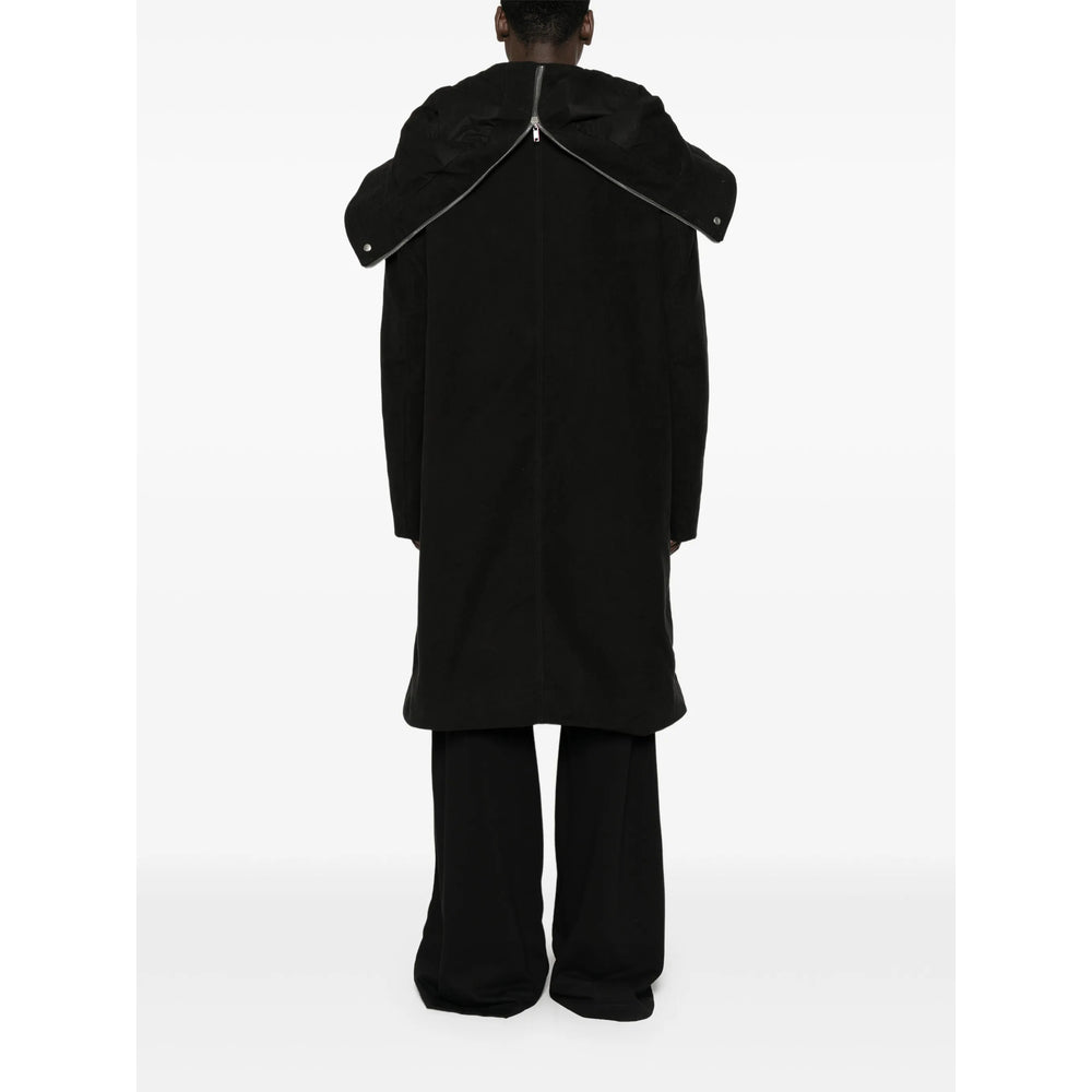 Rick Owens Black Coats - Single Breasted Coats Men