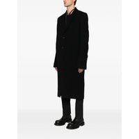 Rick Owens Black Coats - Single Breasted Coats Men