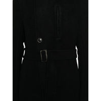Rick Owens Black Coats - Single Breasted Coats Men