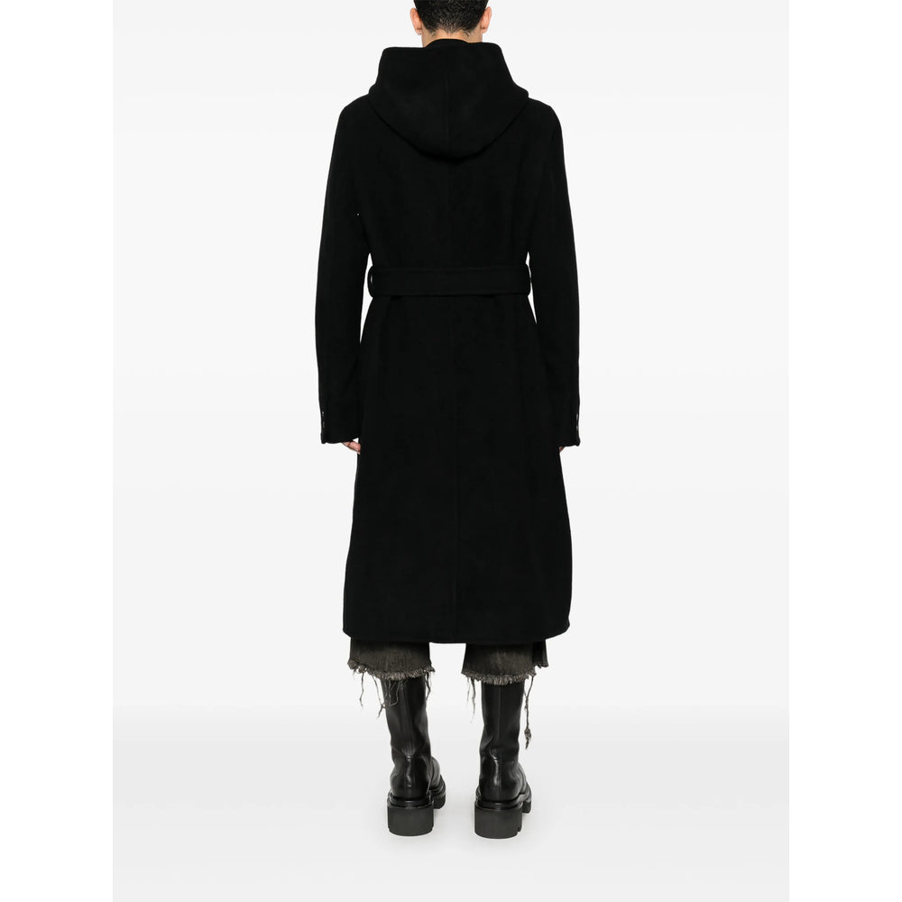 Rick Owens Black Coats - Single Breasted Coats Men