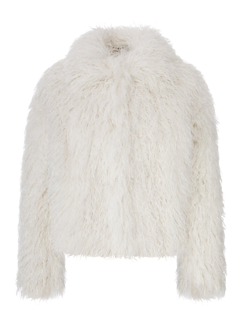 Tagliatore Women Short Curly Sheepskin Jacket
