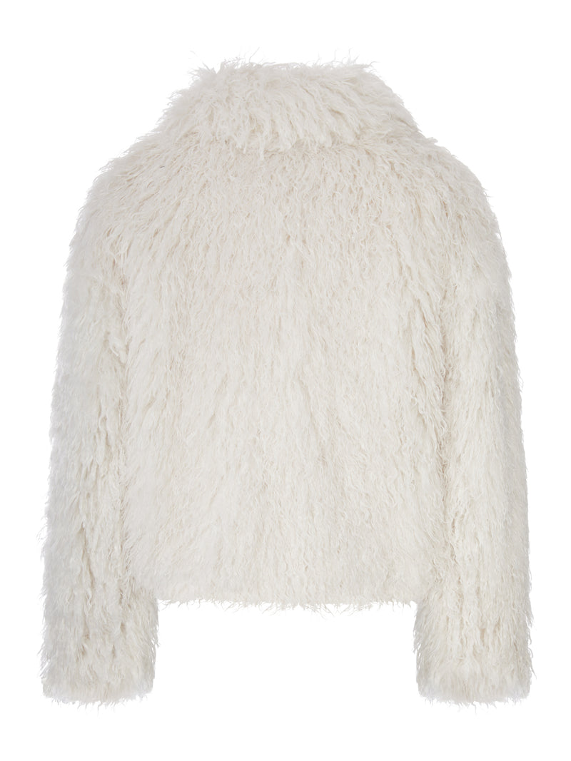 Tagliatore Women Short Curly Sheepskin Jacket