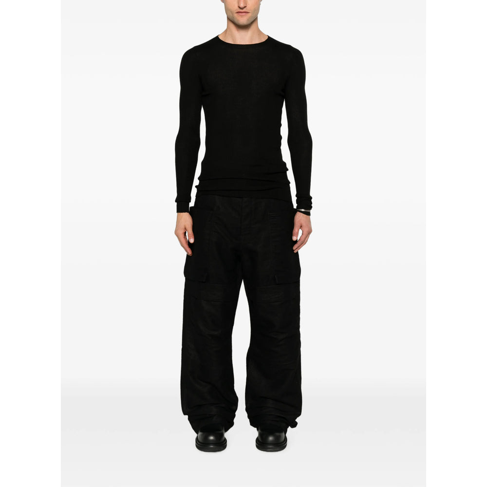 Rick Owens Black Trousers - Wide-Leg Trousers Men