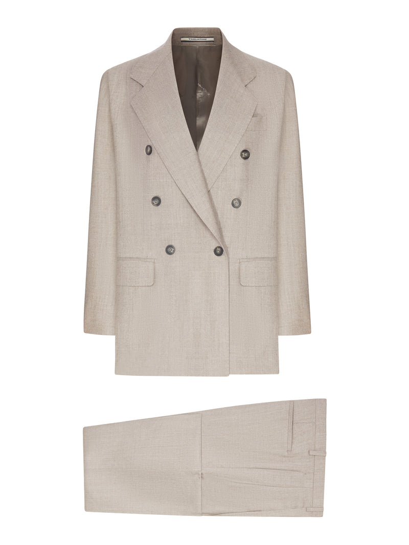 Tagliatore Women Double-Breasted Wool And Silk Blend Suit
