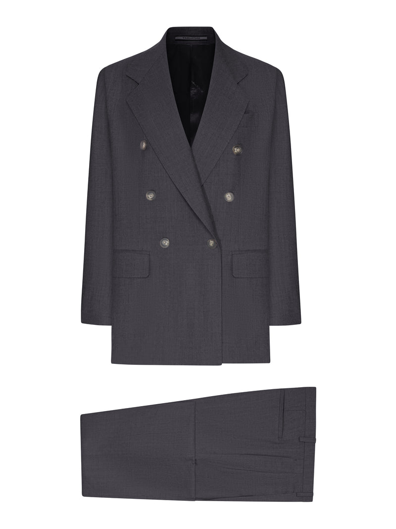 Tagliatore Women Double-Breasted Wool And Silk Blend Suit