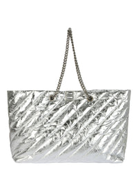 Balenciaga Womens All Crush Quilted Shoulder Bag