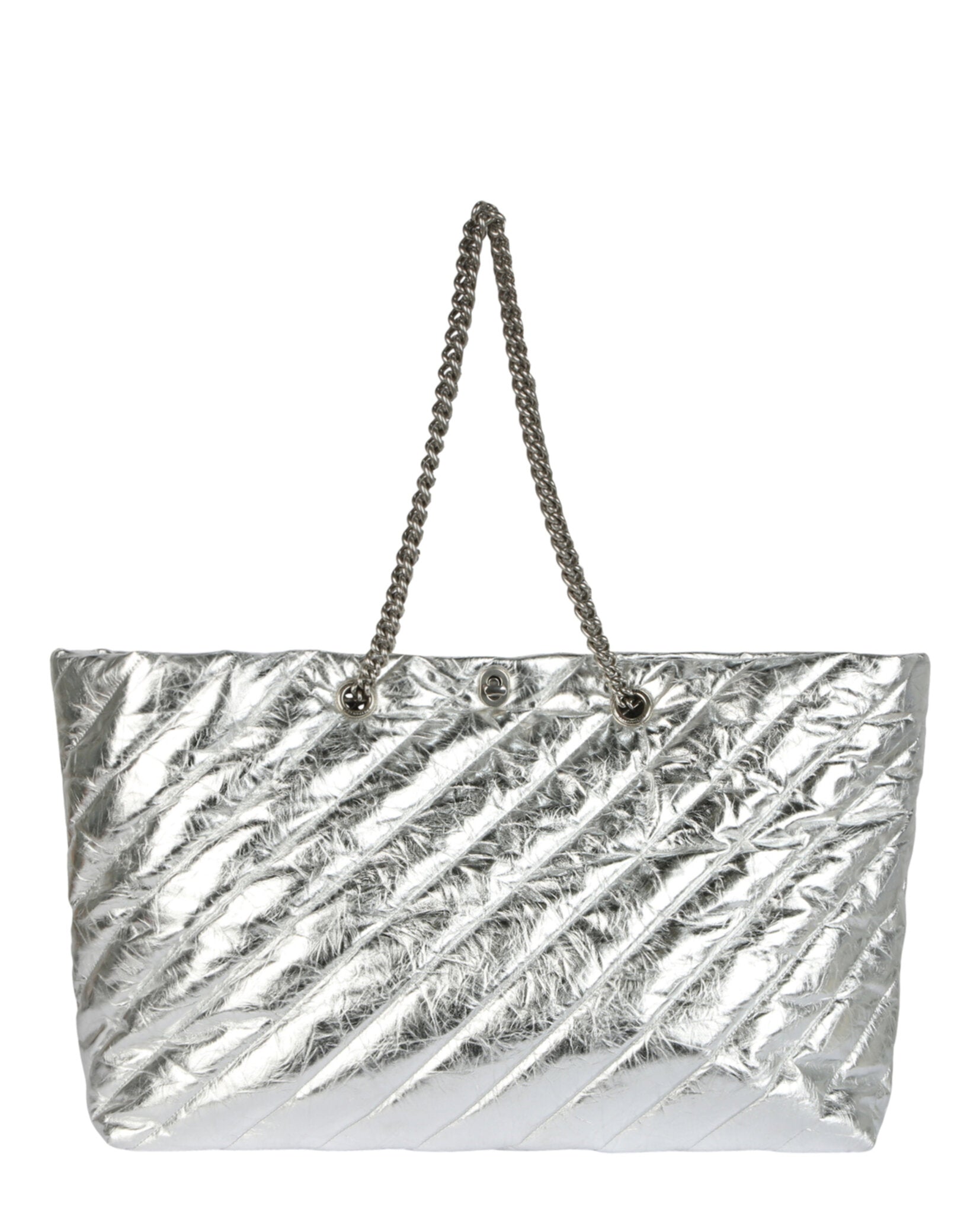 Balenciaga Womens All Crush Quilted Shoulder Bag