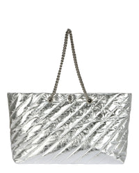 Balenciaga Womens All Crush Quilted Shoulder Bag