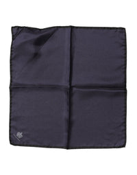 Dolce & Gabbana Blue DG Crown Silk Square Men Foulard Men's Scarf