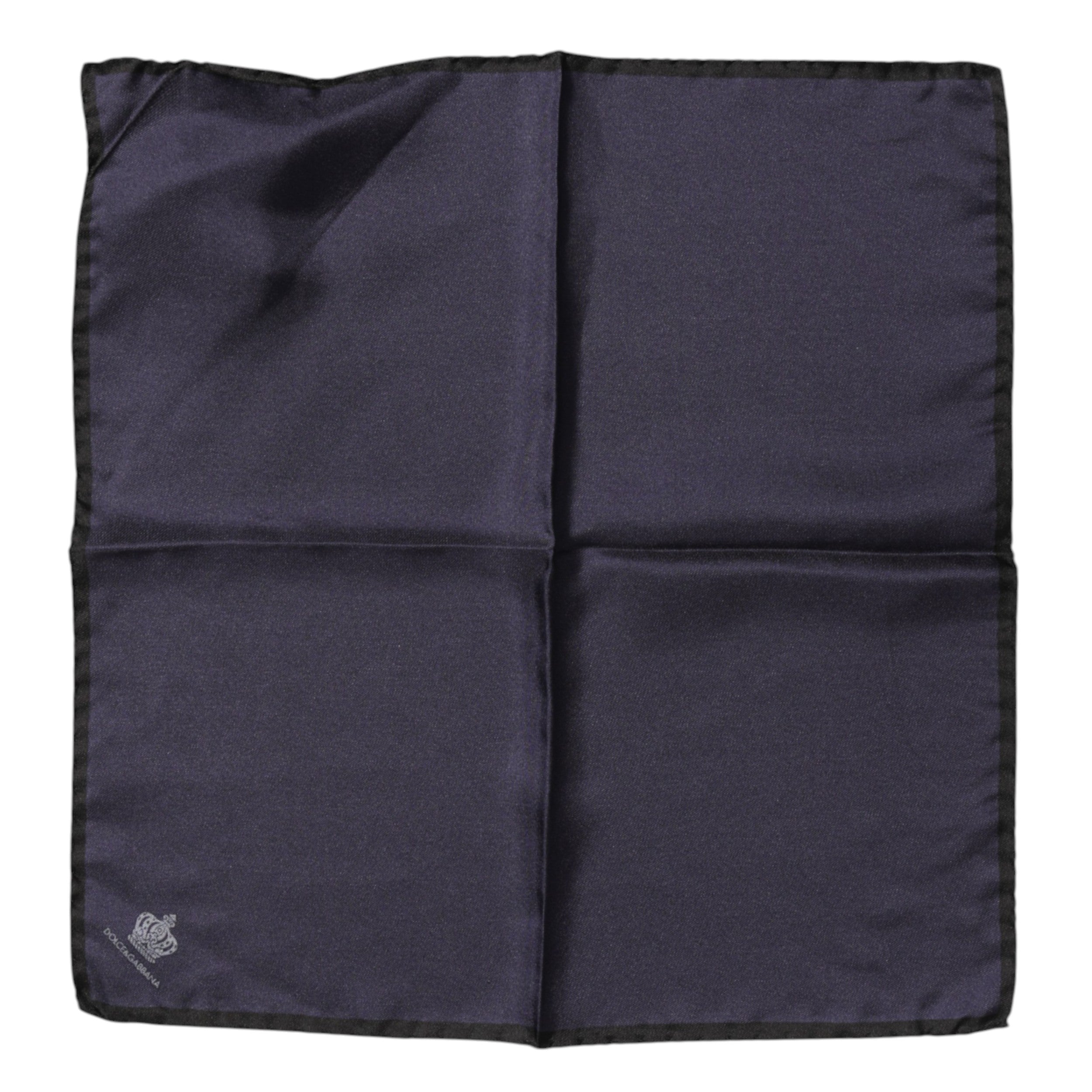 Dolce & Gabbana Blue DG Crown Silk Square Men Foulard Men's Scarf