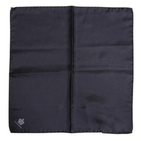Dolce & Gabbana Blue DG Crown Silk Square Men Foulard Men's Scarf