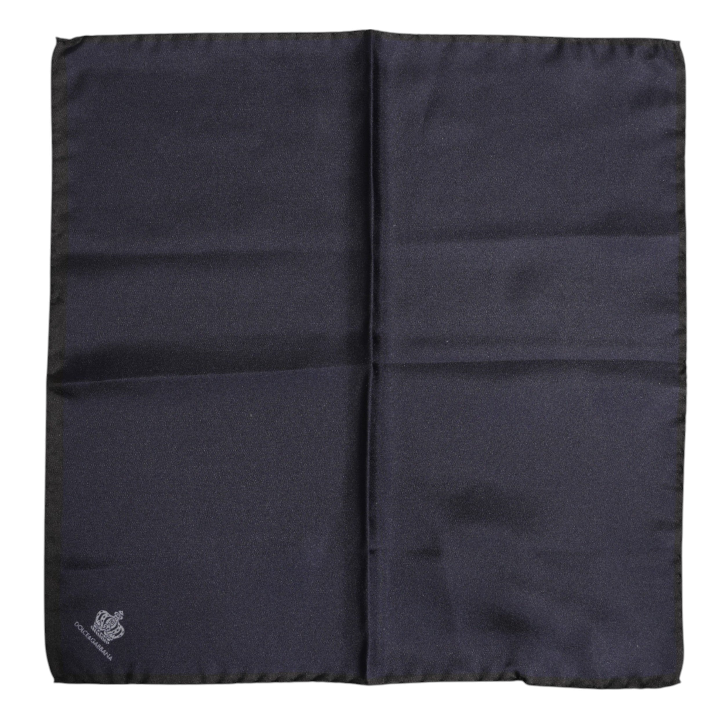 Dolce & Gabbana Blue DG Crown Silk Square Men Foulard Men's Scarf