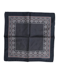 Dolce & Gabbana Multicolor Fantasy Silk Square Foulard Men's Scarf