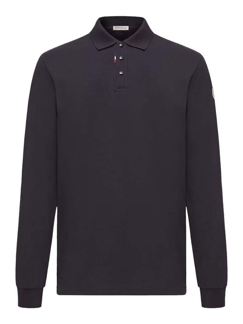 Moncler Men Cotton Piqué Polo Shirt With Logo