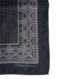 Dolce & Gabbana Multicolor Fantasy Silk Square Foulard Men's Scarf