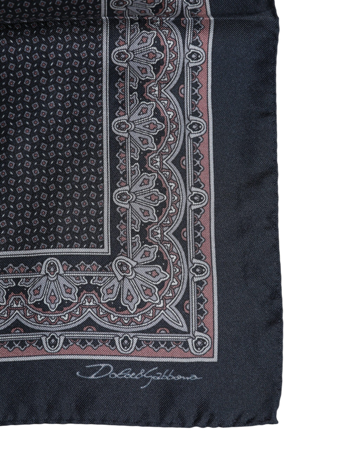 Dolce & Gabbana Multicolor Fantasy Silk Square Foulard Men's Scarf