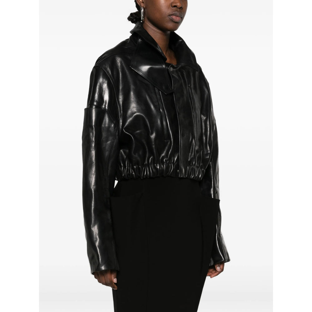 Rick Owens Black Jackets - Leather Jackets Women