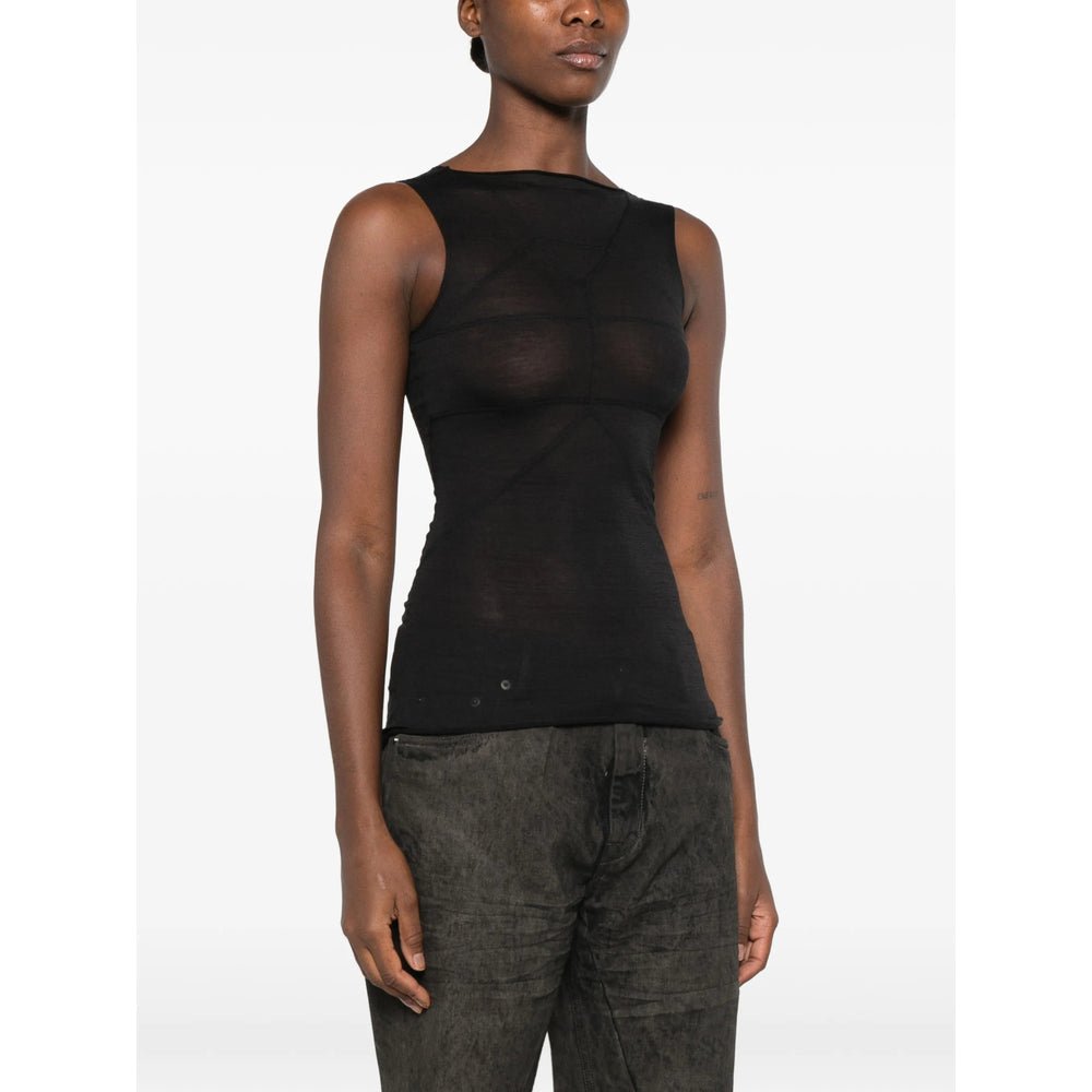 Rick Owens Black Tops - Vests & Tank Tops Women