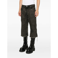 Rick Owens Brown Denim - Cropped Jeans Men