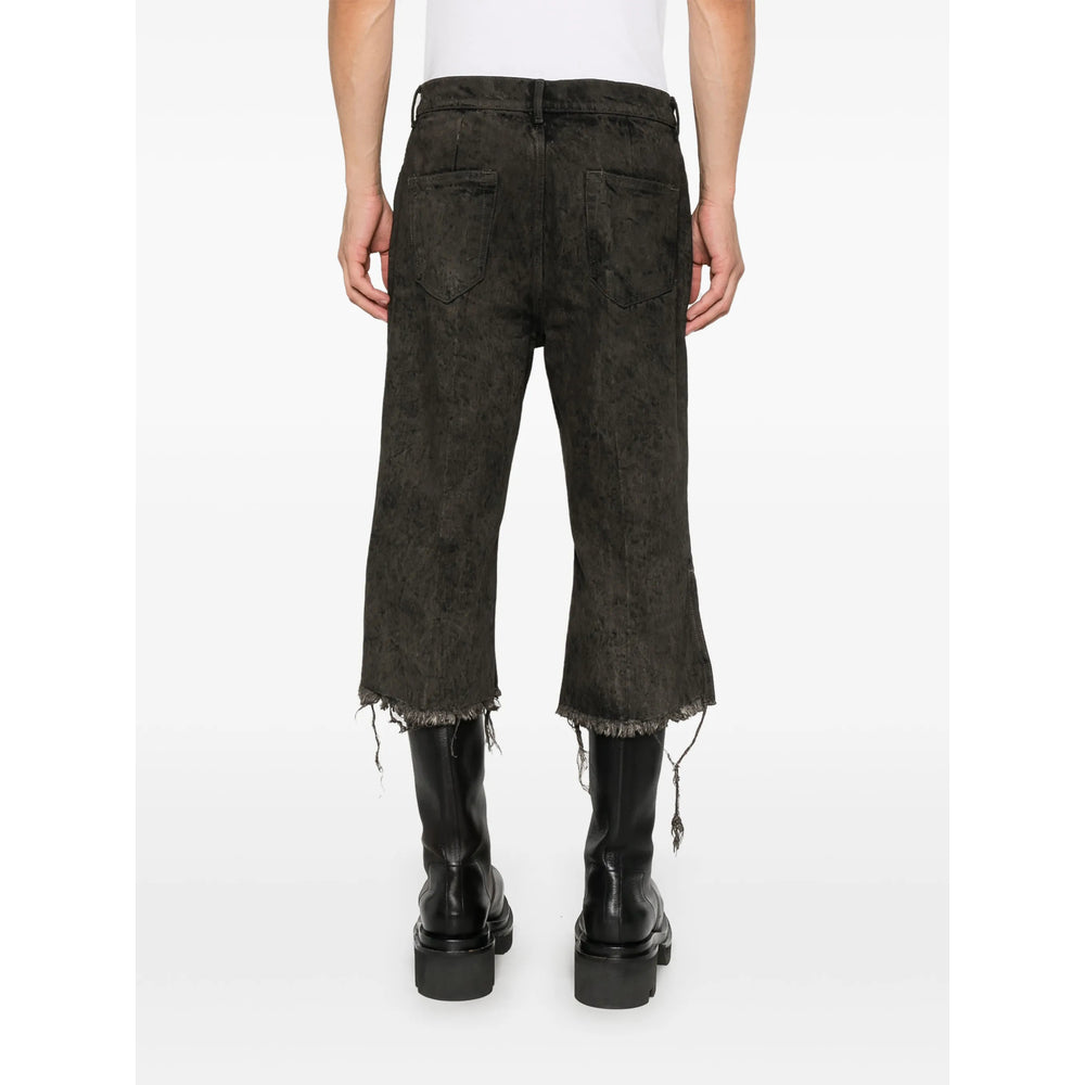 Rick Owens Brown Denim - Cropped Jeans Men