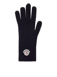 Moncler Moncler Men Logo-Detailed Wool Gloves