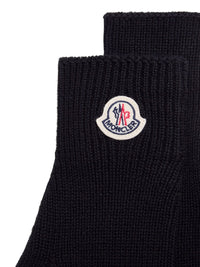 Moncler Moncler Men Logo-Detailed Wool Gloves