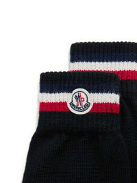 Moncler Men Tricolor Wool Gloves