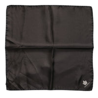 Dolce & Gabbana Brown DG Crown Silk Square Men Foulard Men's Scarf
