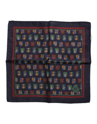 Dolce & Gabbana Multicolor Medals Square Foulard Men's Scarf