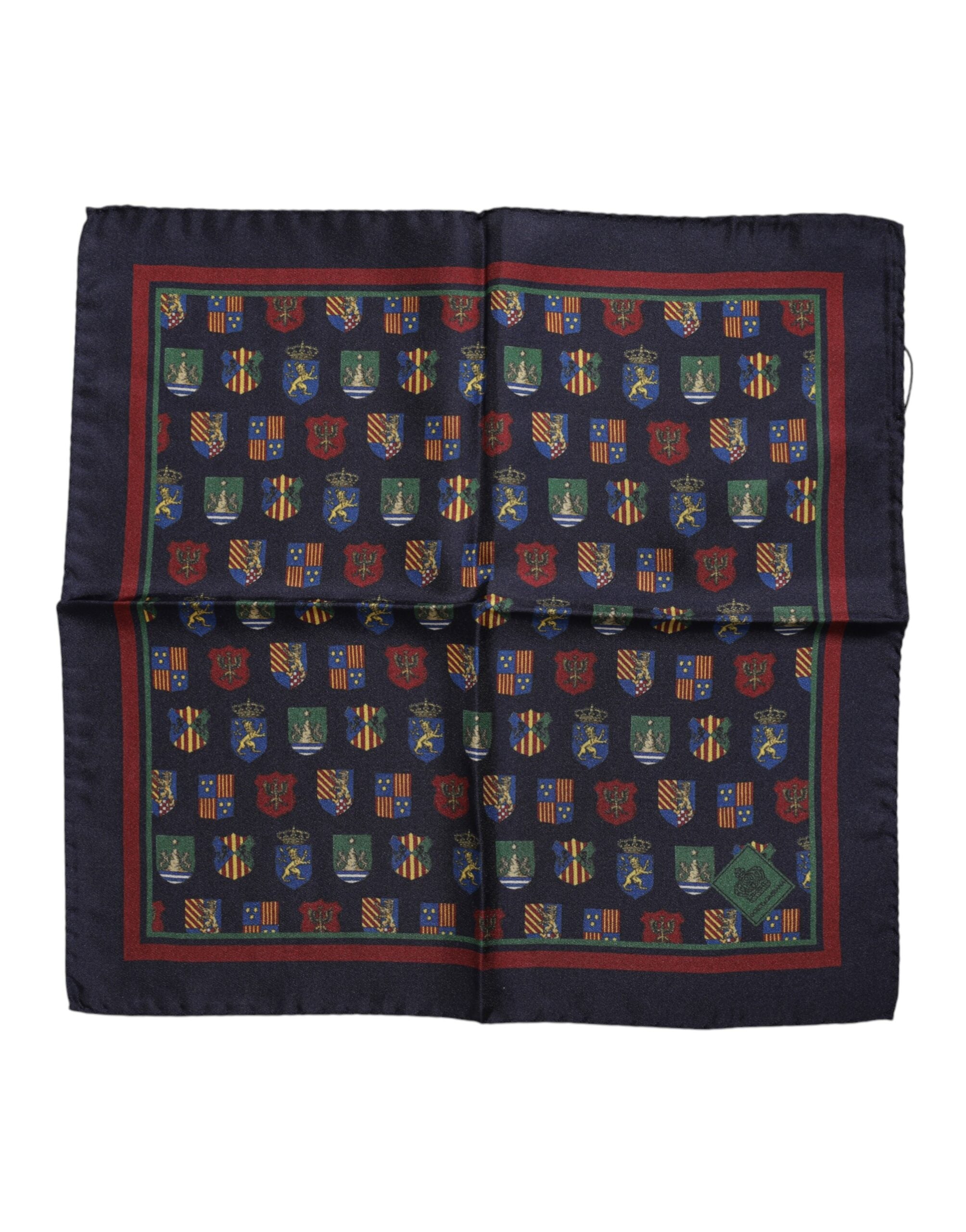 Dolce & Gabbana Multicolor Medals Square Foulard Men's Scarf