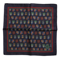 Dolce & Gabbana Multicolor Medals Square Foulard Men's Scarf
