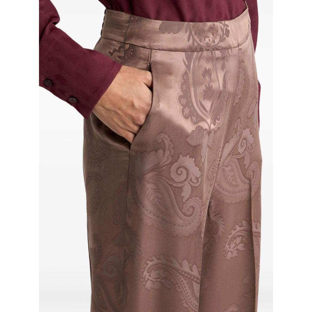Etro Brown Trousers - Straight Trousers Women
