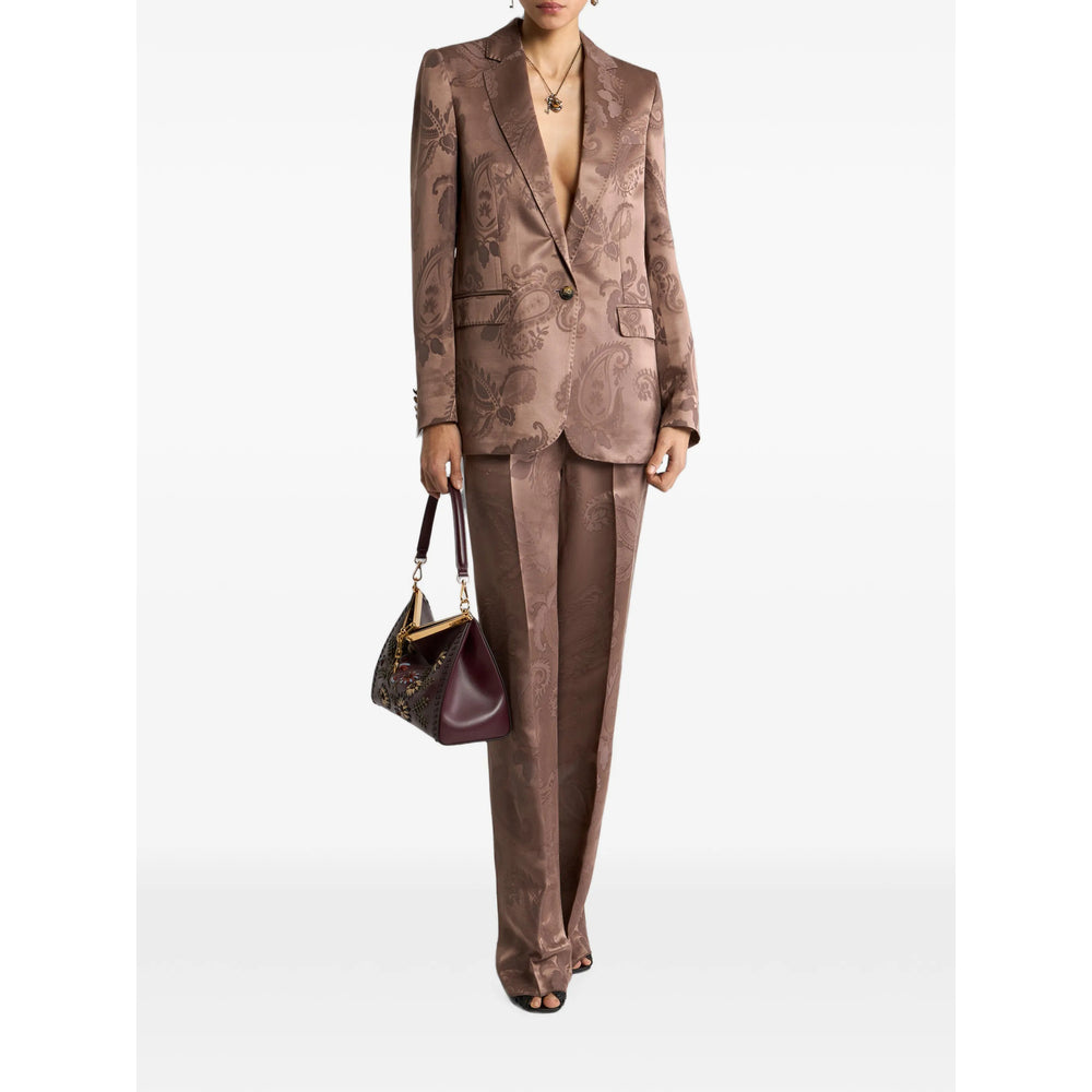 Etro Brown Trousers - Straight Trousers Women