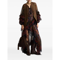Etro Brown Jackets - Waistcoat & Gilets Women