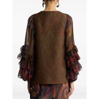 Etro Brown Jackets - Waistcoat & Gilets Women