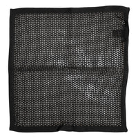 Dolce & Gabbana Black Patterned Cotton Square Foulard Men's Scarf