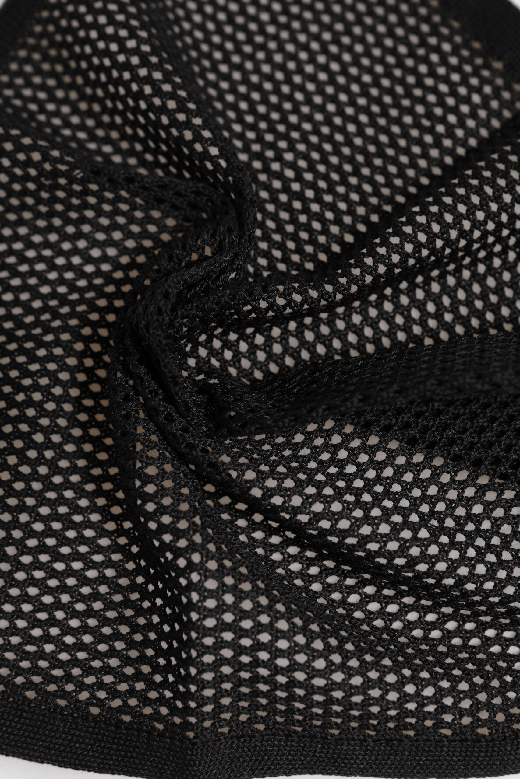 Dolce & Gabbana Black Patterned Cotton Square Foulard Men's Scarf