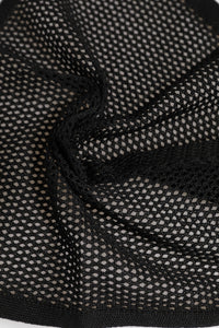 Dolce & Gabbana Black Patterned Cotton Square Foulard Men's Scarf
