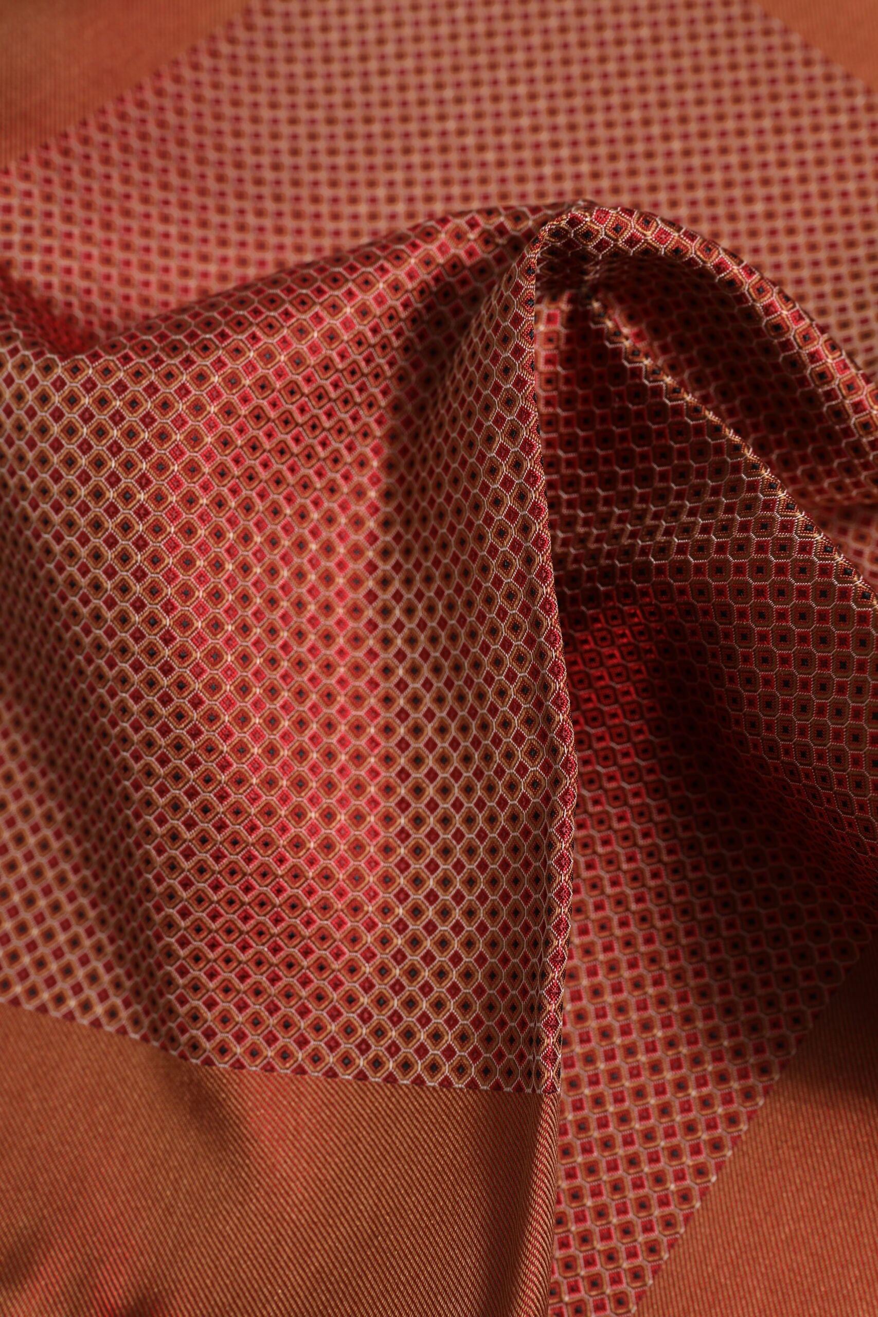 Dolce & Gabbana Orange Silk Square Men Foulard Men's Scarf