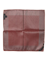 Dolce & Gabbana Orange Silk Square Men Foulard Men's Scarf