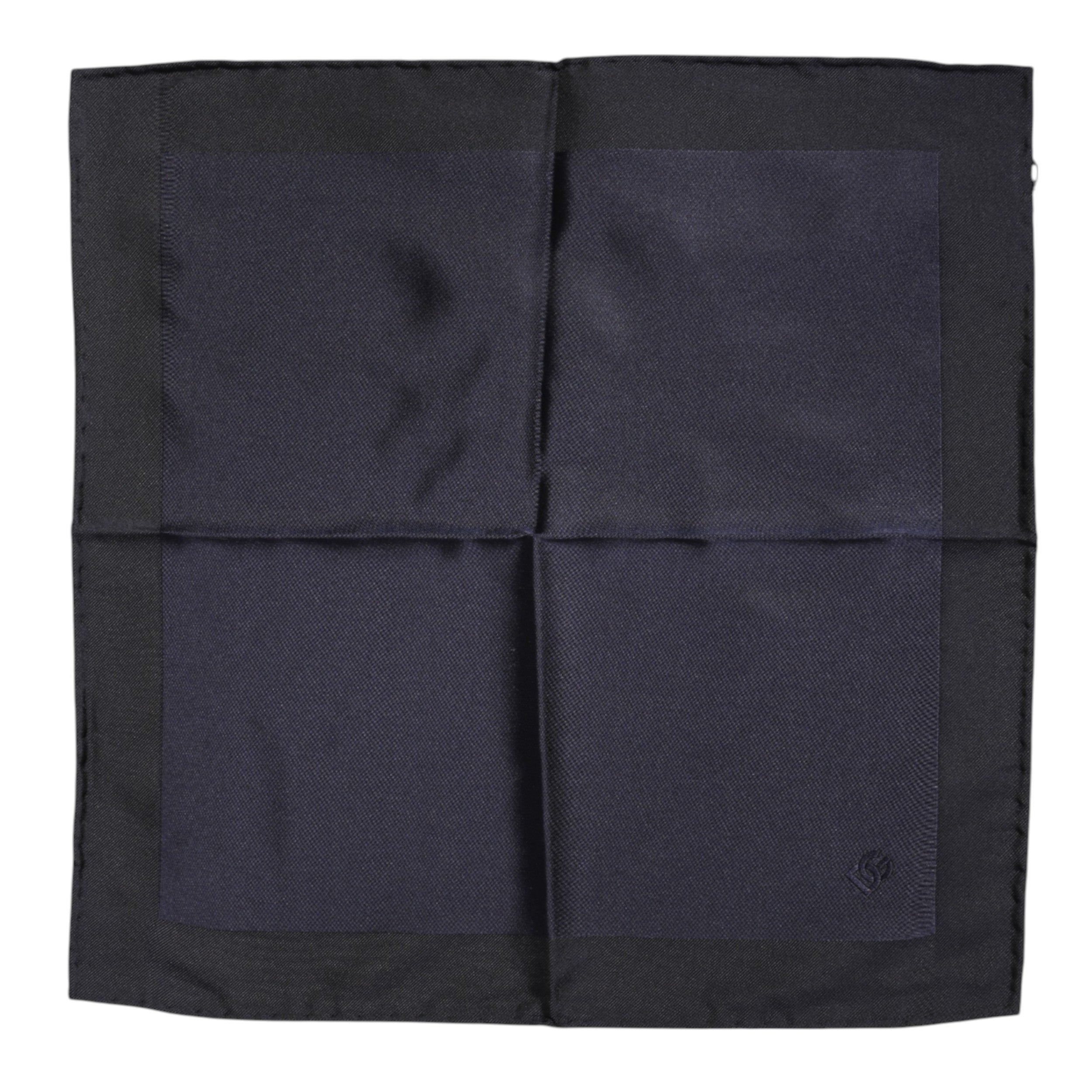 Dolce & Gabbana Dark Blue Silk Square Men Foulard Men's Scarf