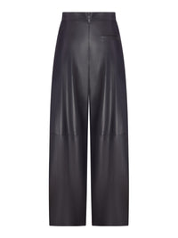 Giorgio Armani Women Wide Nappa Trousers With Pleats