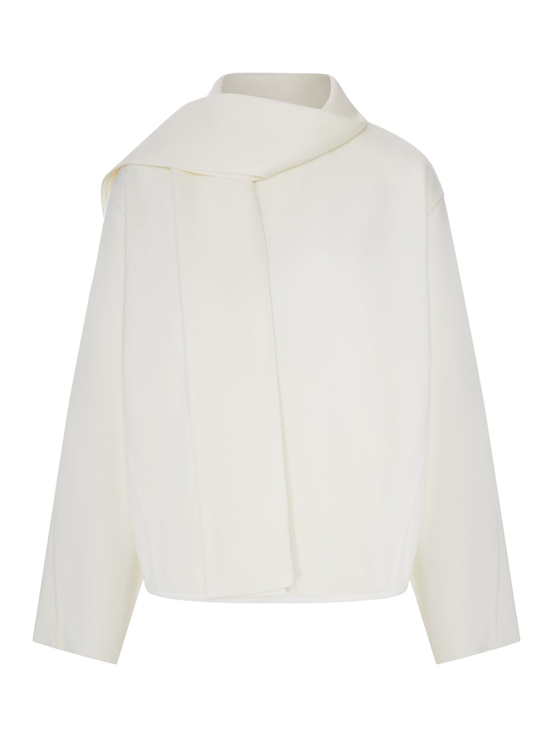 Giorgio Armani Giorgio Armani Women Textured Fabric Sweater With Integrated Scarf