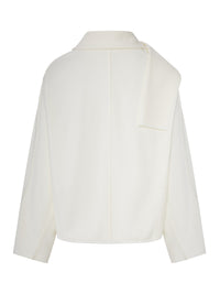 Giorgio Armani Giorgio Armani Women Textured Fabric Sweater With Integrated Scarf