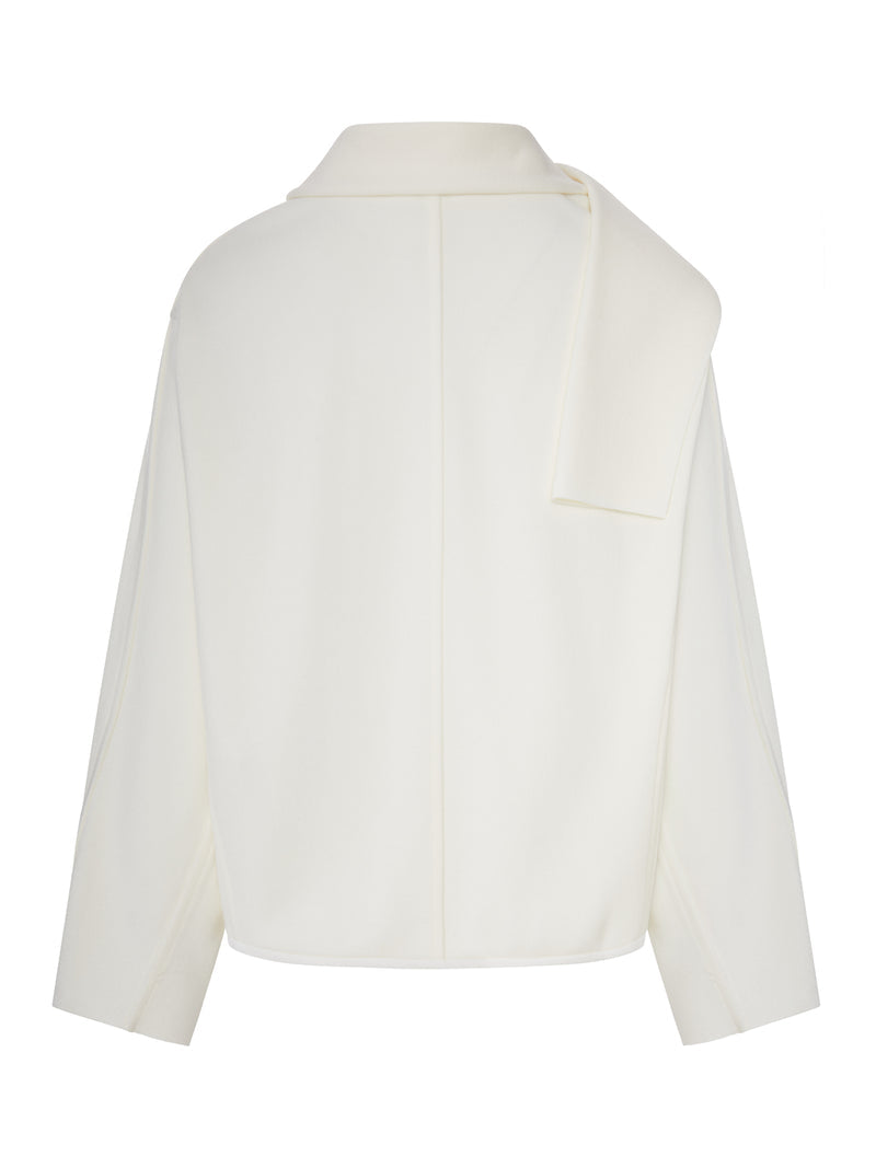 Giorgio Armani Giorgio Armani Women Textured Fabric Sweater With Integrated Scarf