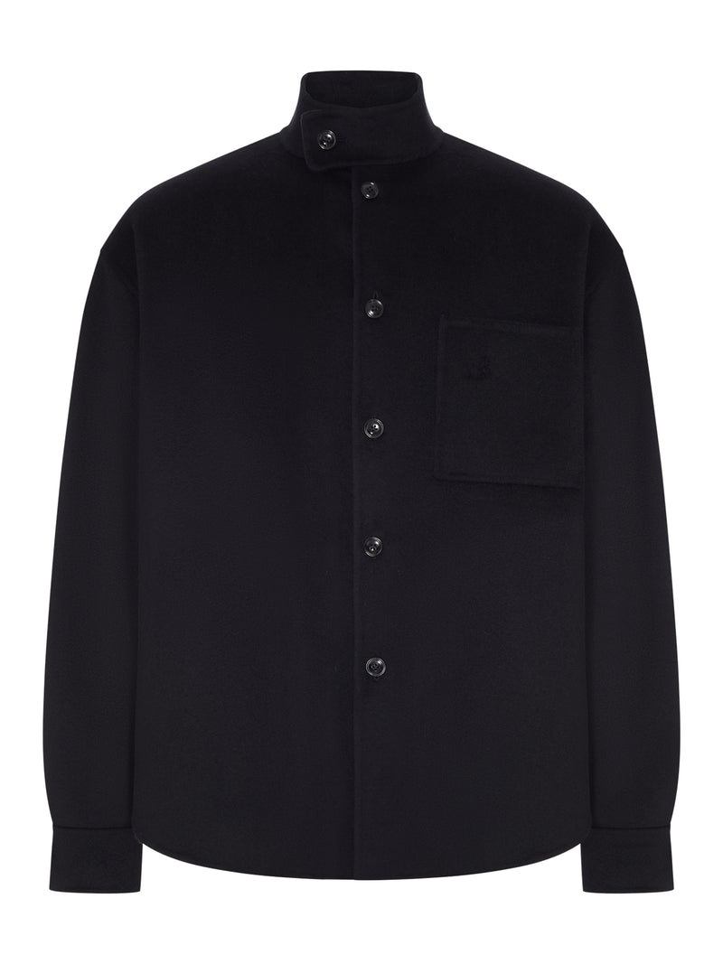 Giorgio Armani Men Cloth Shirt Jacket With High Collar