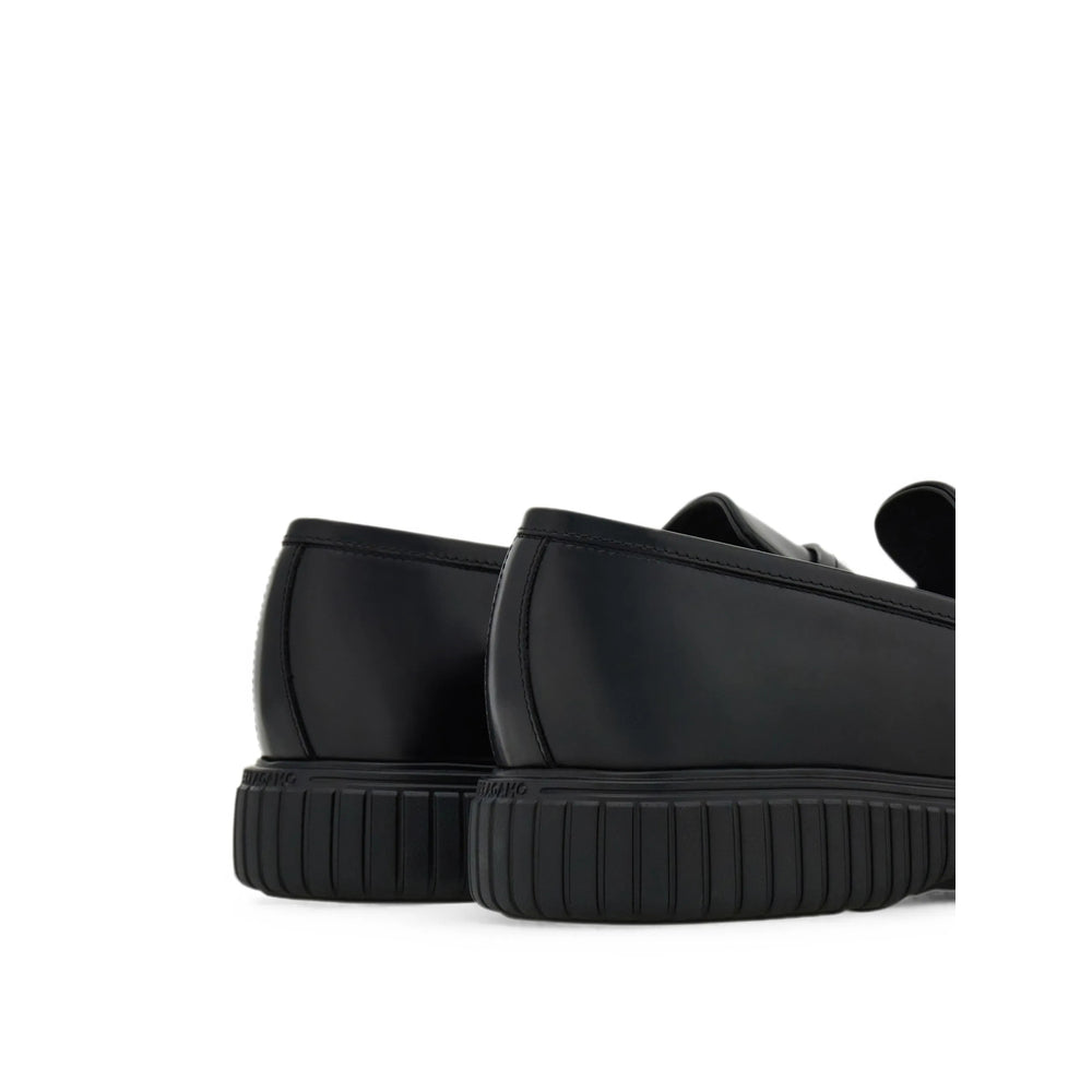 Ferragamo Black Loafers Men